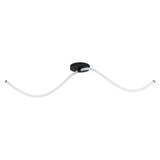 Plafoniera EGLO BANDERILLAS 39836, LED 2X12W 3900lm 3000K, Negru, Alb