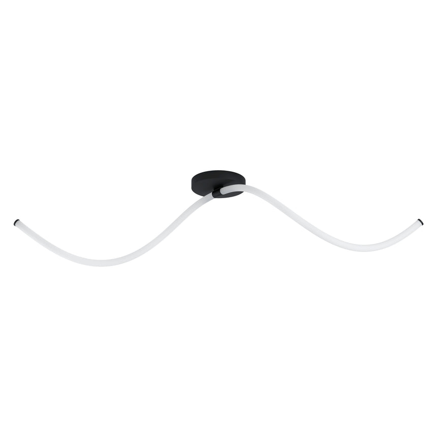 Plafoniera EGLO BANDERILLAS 39836, LED 2X12W 3900lm 3000K, Negru, Alb