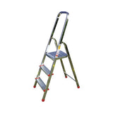 Scara aluminiu profesionala,1x3 trepte, pliabila, picioare antiderapante, trepte cu striatii antiderapante