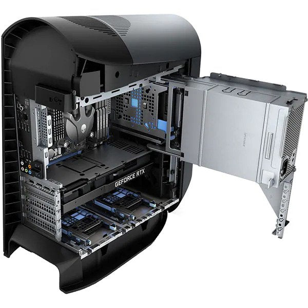 Sistem Desktop Gaming DELL Alienware Aurora R10, AMD Ryzen 9 5900X pana la 4.8GHz, 32GB, 2TB + SSD 1TB, NVIDIA GeForce RTX 3080 Ti 12GB, Windows 11 Pro, Negru