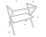 Cadru Metalic pentru Suport Blat, Lavoar Savini Idea, 80 cm, Negru