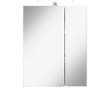 Dulap baie cu oglinda pelipal Quickset 354, iluminare LED, PAL, 55x20x70 cm alb