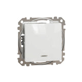 Intrerupator cap-scara Schneider Electric Sedna SDD111106L, cu lumina, alb