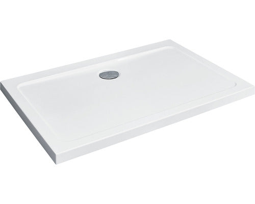 Cadita de dus dreptunghiulara Radaway Doros Plus D 90x120x5 cm acril alb
