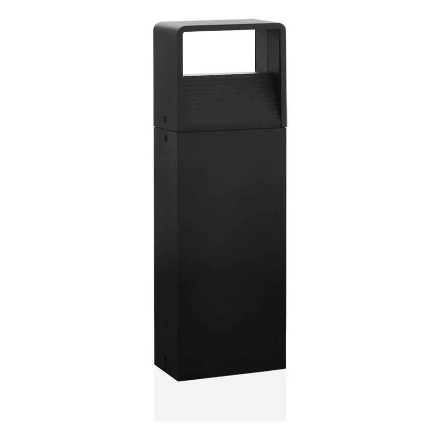 Stalp exterior, DONINNI 1, EGLO, LED, 6W, 600 lm, lumina calda, aluminiu, antracit, plastic, alb, 13.5 x 7.5 x 40 cm, IP44