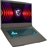 Laptop Gaming MSI Thin 15 B12UC-2037XRO, Intel Core i7-12650H pana la 4.7GHz, 15.6" Full HD, 16GB, SSD 512GB, NVIDIA GeForce RTX 3050 4GB, Free DOS, Negru