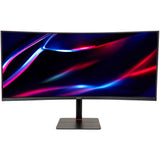 Monitor Gaming curbat LED VA ACER Nitro XV345CURV, 34", UWQHD, 165Hz, AMD FreeSync Premium, HDR10, Clasa F, Negru