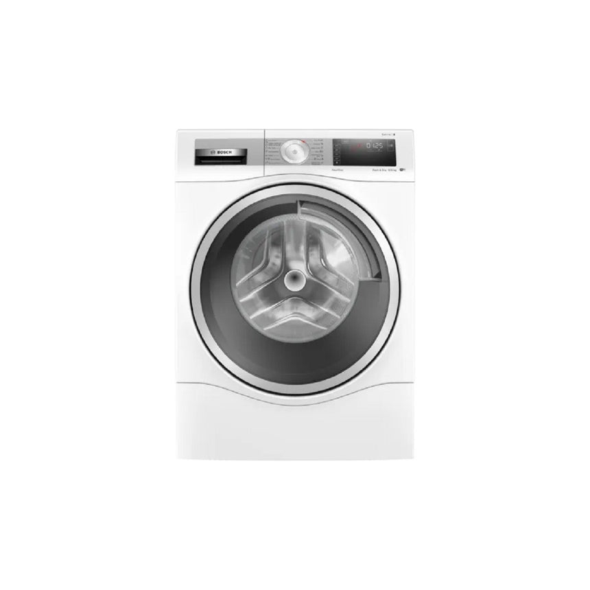 Masina de spalat rufe cu uscator BOSCH 4WDU8H542EU 10/6 kg, 1400rpm, Seria 8, cu Hybrid FlexAir, Spala si usuca, AutoDry, Home Connect, Iron Assist, EcoSilence Drive, Alb
