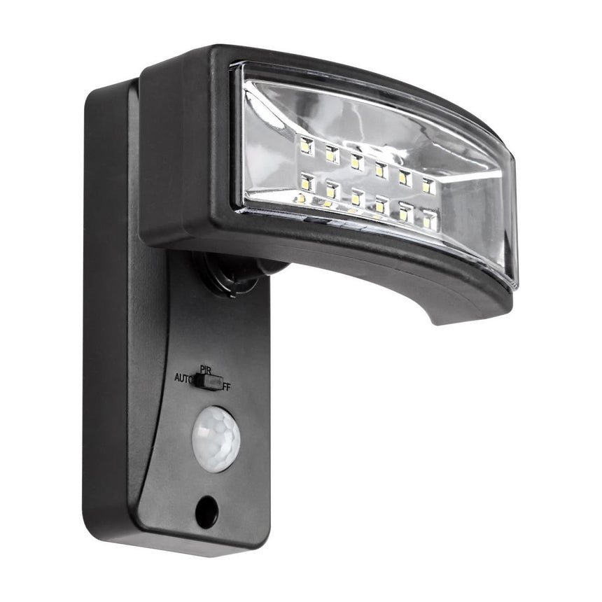 Corp de iluminat solar cu senzor de miscare, Rabalux, IP44, negru, 15.5x12cm