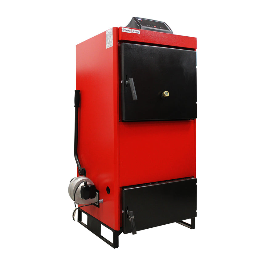 Centrala pe combustibil solid Fiama D2-25 Putere 29 kW, cu Ventilator si Automatizare