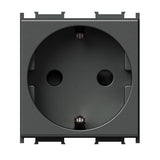 Modul Priza simpla 2m antracit negru