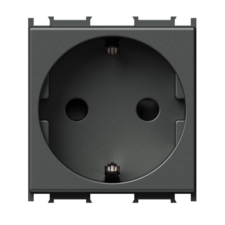 Modul Priza simpla 2m antracit negru