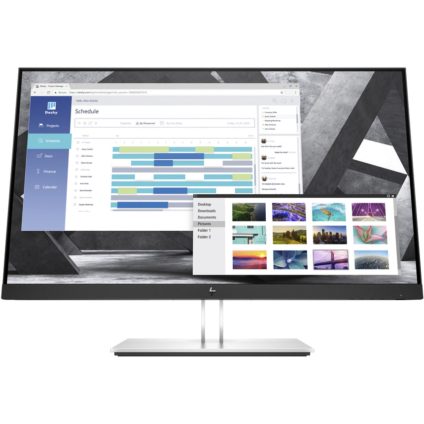 Monitor LED HP E-Display E27q, 27", QHD, IPS, USB, HDMI, DisplayPort, 1000:1, 5ms