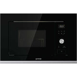 Cuptor cu microunde incorporabil, Gorenje, capacitate 20l, 800W, 15 programe, sticla neagra/otel inoxidabil