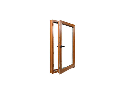 Fereastra Pvc Termopan 6 Camere 72x116 Cm Stejar Auriu Dreapta Deschidere Dubla