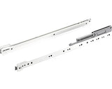 Glisiere Tip Sina Cu Bile Hettich 500mm, Max. 20kg, Cu Amortizor, Otel Vopsit Alb, 1 Pereche
