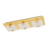 Plafoniera Vicaro 1 EGLO, metal,sticla, culoare auriu