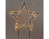 Decoratiune Stea Lafiora 225 Led-uri 90x120 Cm Alb Cald