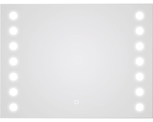 Oglinda baie cu iluminare LED DSK Silver Hollywood 80x60 cm IP 24