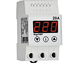 Releu Digital De Protectie Tensiune Digitop 20a Monofazic, Pentru Tablou Electric