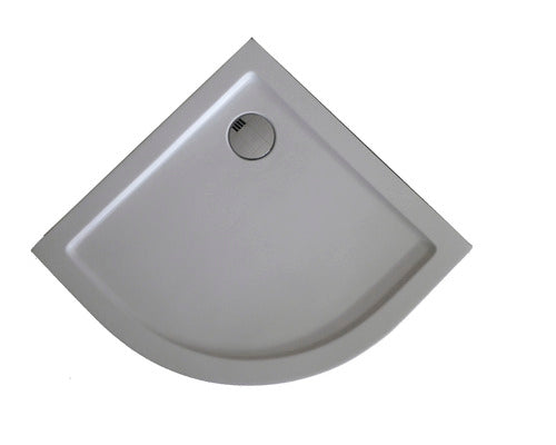 Cadita dus semirotunda Sanotechnik GR80, 80x80 cm, acril alb