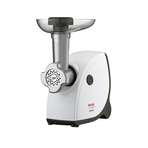 Masina de tocat carne Tefal HV4 NE463138, 2.3kg/min, 6 in 1, 2000 W, Alb