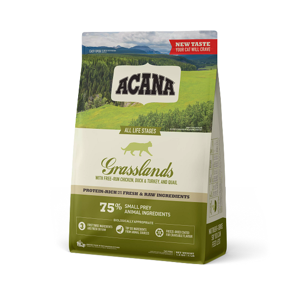 Hrana uscata pentru pisici ACANA Grasslands, 1.8 Kg