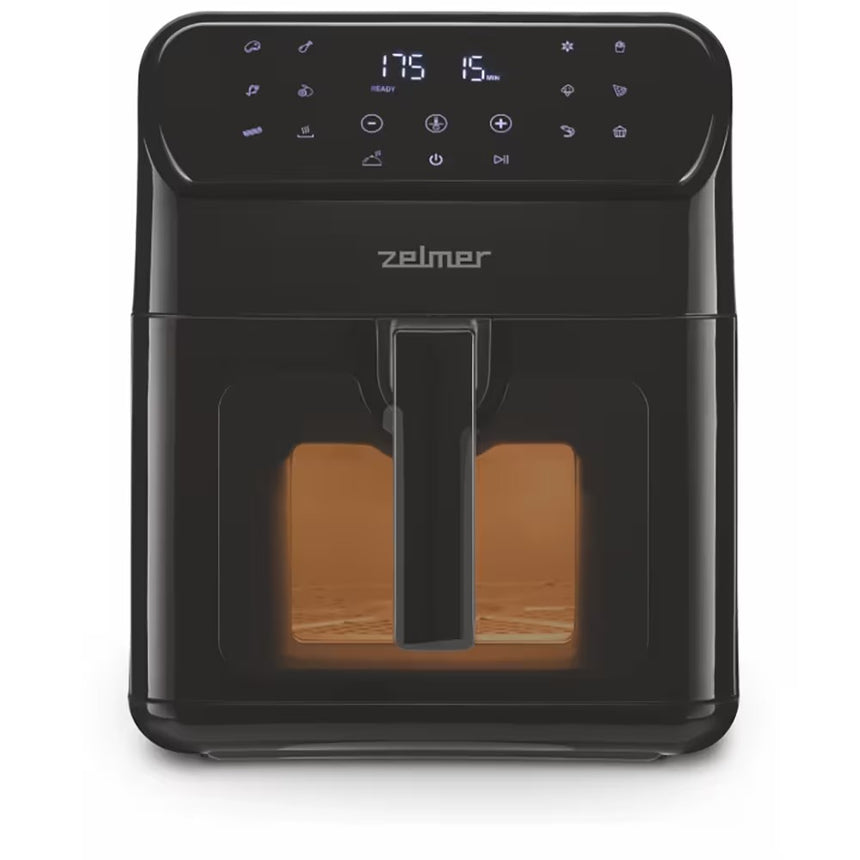 Friteuza cu aer cald multifunctionala Zelmer ZAF6500, capacitate 6,5 l, 1500 W, 13 programe automate de gatire, negru