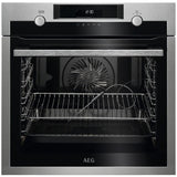Cuptor incorporabil AEG BPE558370M, Electric, Multifunctional, 71l, Clasa A+, SteamBake, Wi-Fi, Autocuratare pirolitica, Grill, Inox antiamprenta