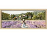 Tablou Inramat Lavender Field 60x130 cm