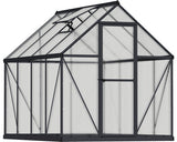 Sera Gradina Palram - Canopia Mythos 6x8 185x247 Cm Ral 7012 Gri Include Cadru Fundatie Si Jgheab
