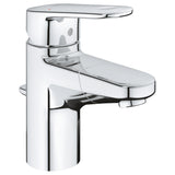 Baterie lavoar cu dus retractabil Grohe Europlus, cartus ceramic, 1/2'', monocomanda, set evacurare cu tija inclus, limitator debit/temperatura, crom