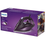 Fier de calcat cu abur Philips DST7051/30 seria 7000, 2800 W, 50 g/min, Jet de abur de 250g, Talpa SteamGlide Elite, Oprire automata de siguranta, QuickCalc release, Sistem antipicurare, Control usor al temperaturii, Rezervor de de 300 ml, violet