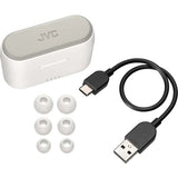 Casti JVC HA-A9T-W-E, True Wireless, Bluetooth, In-Ear, Microfon, Alb