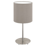 Veioza textila, Pasteri, 31595, E27, Nichel Mat-Taupe, 60W