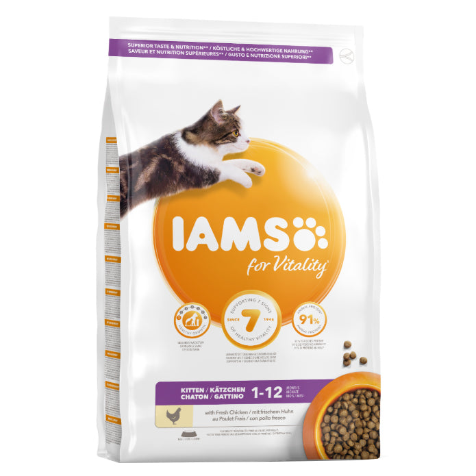 Hrana uscata pentru pisici IAMS Vitality, Kitten, 10Kg
