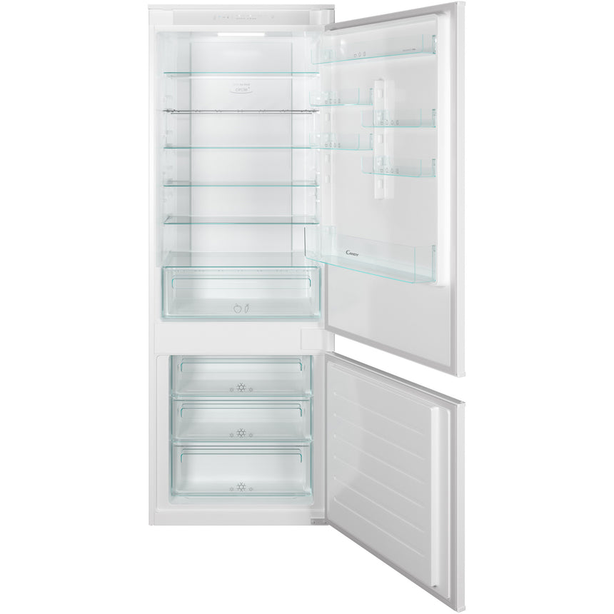 Combina frigorifica incorporabila Candy CBT7719FW, 365 l, Total No Frost, Wi-Fi, SuperCooling, SuperFreezing, Raft sticle, Clasa F, 190 cm