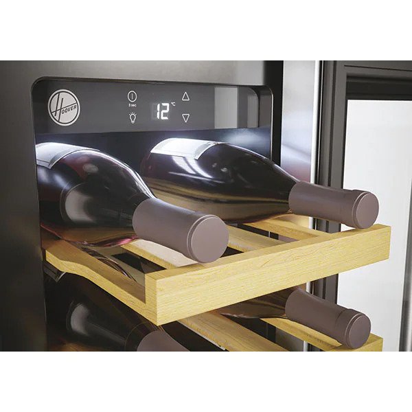 Racitor de Vinuri Incorporabil HOOVER HWCB 30/1, 20 sticle, H 82 cm, Clasa F, Negru