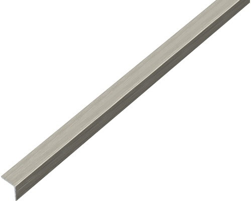 Cornier Aluminiu Alberts 15x15x1 Mm, Lungime 1m, Autoadeziv, Nuanta Otel Inoxidabil Inchis