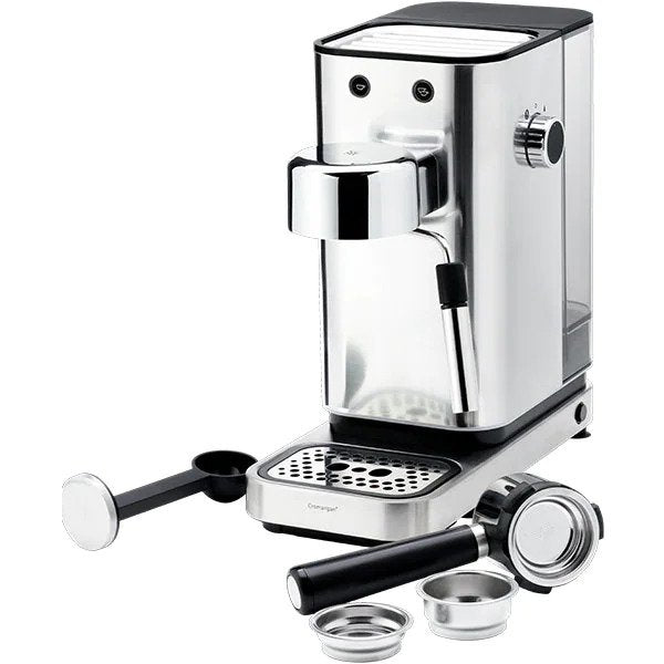 Espressor manual WMF Lumero 412360011, 1l, 1400W, 15 bar, Argintiu-Negru
