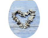 Capac WC form & style Sculpture Heart, inchidere lenta, usor detasabil, 46,2x36,5 cm