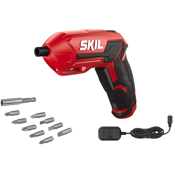 Surubelnita electrica SKIL RED 2710AA , 4V, 1,5 Ah, 1 baterie + incarcator, rosu/negru