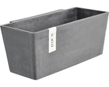 Jardiniera Ecopots Manhatten Wall Plastic 35x17, 4x15 Cm Gri
