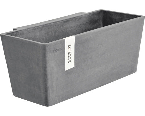 Jardiniera Ecopots Manhatten Wall Plastic 35x17, 4x15 Cm Gri
