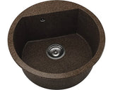 Chiuveta Bucatarie Rotunda Fat Avangard 223 Ø51 Cm, Granixit Nutshell