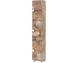 Dulap Baie Inalt Edia 300, 3 Usi, PAL, 167,6x30,3 cm, Stejar Panama