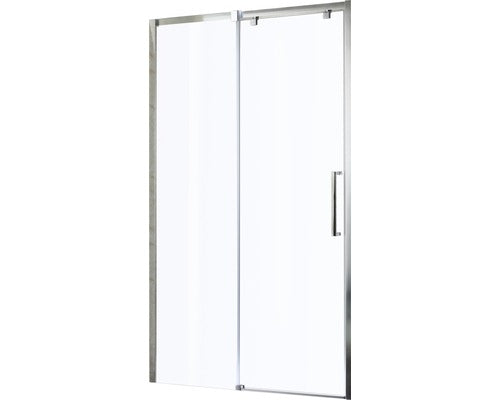 Usa dus glisanta basano Modena 100x195 cm sticla transparenta profil crom stanga