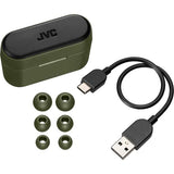 Casti JVC HA-A9T-G-E, True Wireless, Bluetooth, In-Ear, Microfon, Verde-Negru