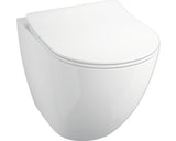 Set WC BASANO Baiano fara rama clatire, include capac WC cu 5 cm inaltat, alb