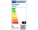 Oglinda Savini Due Idea reversibila triunghiulara cu sistem de iluminare LED, 85 x 100 cm